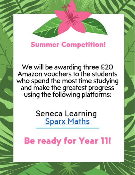 Yr 10 into 11 summer competition 2026